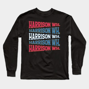 TEXT ART USA WILLIAM HARRISON Long Sleeve T-Shirt